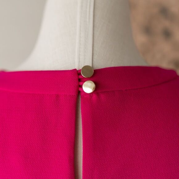Kate Spade Fuchsia Scalloped Shift Dress‎ size 6 - Picture 6 of 12